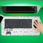 Bester Vater in der Game Sketch White Desk Mat Schreibtischunterlage