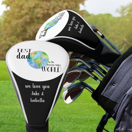 Bester Vater in der ganzen Welt | Planet Erde Golf Headcover