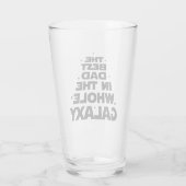 Bester Vater in der gesamten Galaxie - Vatertag Glas (Rückseite)