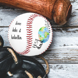 Bester Vater in der gesamten Welt Personalisiert Baseball