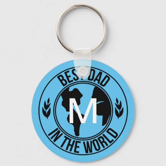 BESTER VATER IN DER MIT MONOGRAMM SCHLÜSSELKETTE D SCHLÜSSELANHÄNGER (Vorderseite)