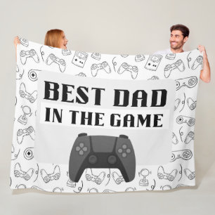 Bester Vater in der Spielskizze White Large Fleecedecke