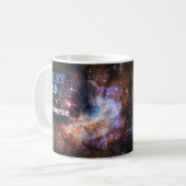 Bester Vater in der Universe Father Gift Tasse (Vorderseite Links)