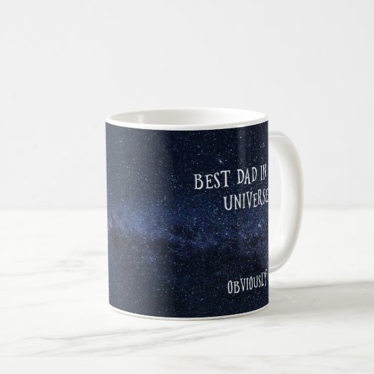 Bester Vater in der Universum-Tasse Kaffeetasse (VorderseiteRechts)