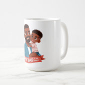 Bester Vater in der Welt - Afrikanische Amerikanis Kaffeetasse (VorderseiteRechts)