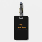 BESTER VATER IN DER WELT GEPÄCKANHÄNGER (Rückseite vertikal)