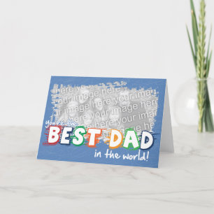 Bester Vater in der Welt - individuell anpassbare  Karte