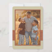 Bester Vater in der weltweiten Fotokarte Einladung (Rückseite)