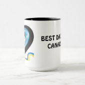 Bester Vater in Kanada Kanadischer Vater umarmt He Tasse (Zentrum)