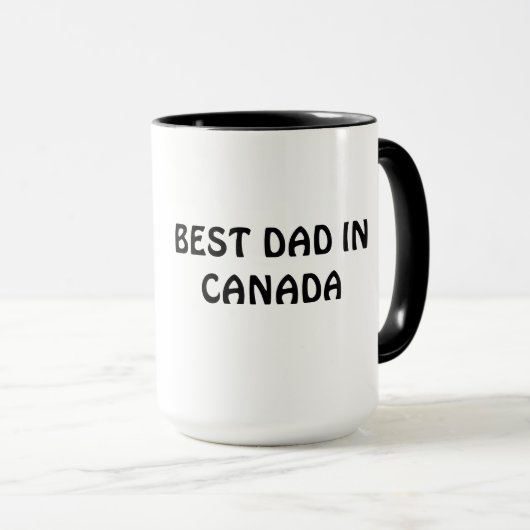 Bester Vater in Kanada Kanadischer Vater umarmt He Tasse (VorderseiteRechts)