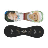 BESTER VATER INDIVIDUELLES MONOGRAMM 2 Fotos Datum Baseball (Paneele)