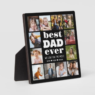 Bester VATER je 12 FotoCollage Fotoplatte