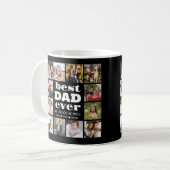 Bester VATER je 12 FotoCollage Kaffeetasse (Vorderseite Links)