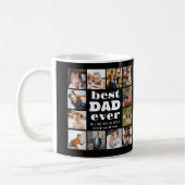 Bester VATER je 12 FotoCollage Kaffeetasse (Links)
