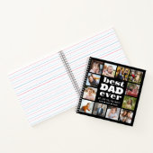 Bester VATER je 12 FotoCollage Notizblock (Innenseite)