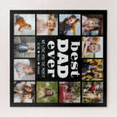 Bester VATER je 12 FotoCollage Puzzle (Horizontal)