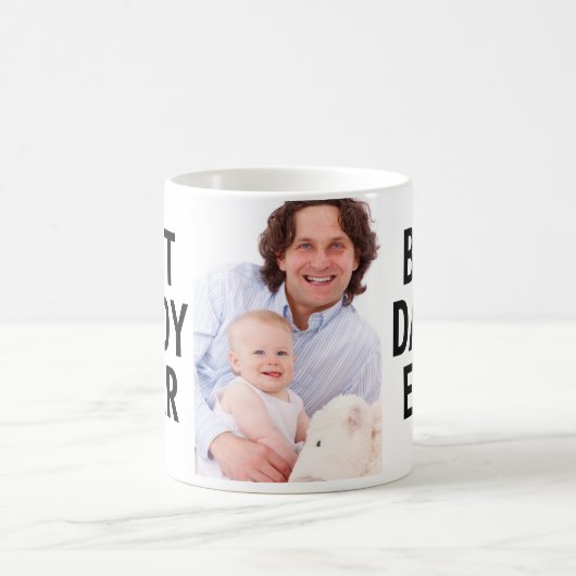 Bester Vater je 1 Foto Kaffeetasse (Mittel)