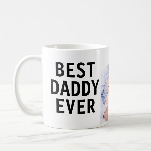 Bester Vater je 1 Foto Kaffeetasse (Links)