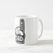 Bester Vater je - #1 Hand Design Kaffeetasse (VorderseiteRechts)