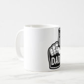 Bester Vater je - #1 Hand Design Kaffeetasse (Vorderseite Links)