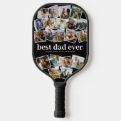 Bester Vater je 20 Foto Pickleball Schläger (Rückseite)