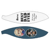 Bester Vater je 2 Foto Collage Vatertag Basketball (Panele)