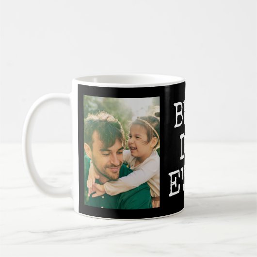 Bester Vater je 2 Foto Kaffeetasse (Links)