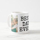 Bester Vater je 2 Foto Kaffeetasse (Vorderseite Links)