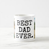 Bester Vater je 2 Foto Kaffeetasse (Mittel)