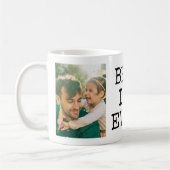 Bester Vater je 2 Foto Kaffeetasse (Links)