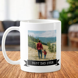 Bester Vater je 2 Foto Kaffeetasse