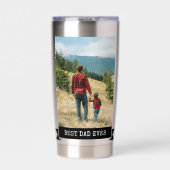 Bester Vater je 2 Foto Thermobecher (Vorderseite)