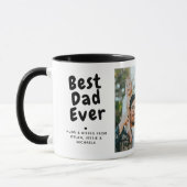 Bester Vater je 2-Fotomaterial und benutzerdefinie Tasse (Links)