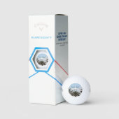 Bester Vater je 2 Golfplätze Golfball (Verpackung)