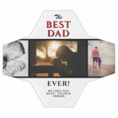 Bester Vater je 3 Foto Collage Vatertag Fußball (Flach)