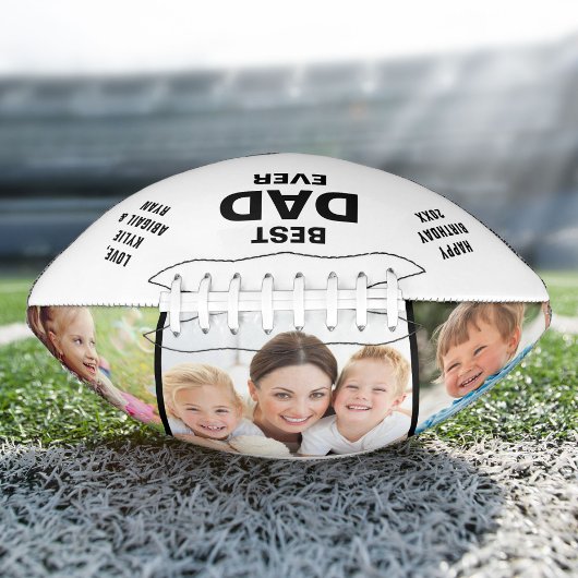 Bester Vater je 3 Foto Football