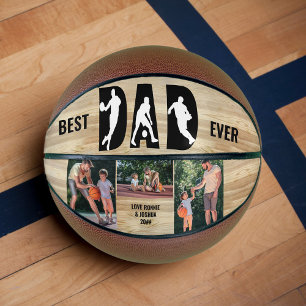 Bester Vater je 3 Foto Letter Cut-Out Basketball