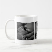 Bester Vater je 3 Foto Personalisiert Kaffeetasse (Links)