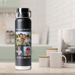 Bester Vater je 3 Foto Schwarz Trinkflasche<br><div class="desc">Gib dem besten Papa je ein lustiges Geschenk mit dieser maßgeschneiderten 3-Foto-Schwarzwasserflasche. Einfache Personalisierung mit 3 beliebten Familienfotos. Sie können "This Drink Belongs to" und "Best Vater Ever" an etwas ähnlich langes anpassen (z.B. "World's Best Vater") und ob er Vater,  Papa,  Pop,  etc. genannt wird.</div>