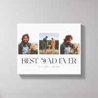 Bester Vater je | 3-Foto Vatertag Retro