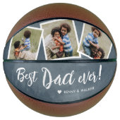 Bester Vater je 3 Foto Vatertag Uni Basketball (Vorderseite)