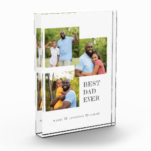 Bester Vater je 3 Fotocollage-Block Fotoblock