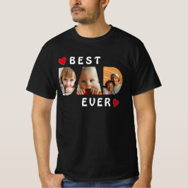 Bester Vater je 3 Fotoleiterkollektion, benutzerde T-Shirt