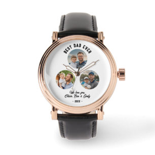 Bester Vater je 3 Fotos Kindertagsgebet Armbanduhr