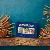 Bester Vater je 3 Fotos, Produktfamilie Blau Fotoplatte (Seite)