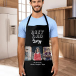 Bester Vater je 3 Kinder FotoCollage Schürze<br><div class="desc">Black Best Vater je 3 Kids Foto Collage Schürze. Machen Sie eine personalisierte Schürze für den besten Vater aller Zeiten. Fügen Sie Ihre bevorzugten 3 Fotos hinzu und passen Sie den Text mit Ihren Namen an. Sie können jeden Text auf der Schürze ändern. Ein schöner Sake zum Geburtstag, Weihnachten oder...</div>