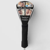 Bester Vater je 4 Foto Collage Fun Daddys Caddies Golf Headcover (Vorderseite)