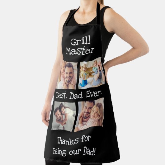 Bester Vater je 4 Foto Collage Fun Grill Master Schürze (InSitu)