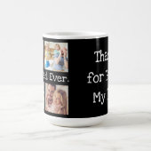 Bester Vater je 4 Foto Collage Spaß Keepake Kaffeetasse (Mittel)