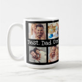 Bester Vater je 4 Foto Collage Spaß Keepake Kaffeetasse (Links)